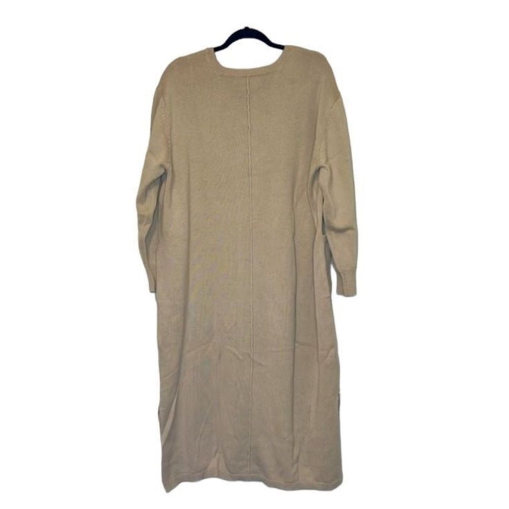 BNWT Cashmere/Cotton 11 Honore Oatmeal Nola Sweater Dress 3X. Retails $288 - Picture 4 of 11